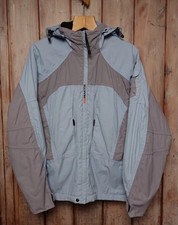 Icepeak Womens Jacket UK 12 EU 40 Blue Grey Hooded Y2K Outdoor