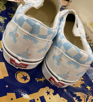 Walt Disney Parks 50th Anniversary X Vans Mickey Mouse Slip On Shoes M 9/W 10.5 Walt Disney Parks 50th Anniversary X Vans Mickey Mouse Slip  main image 3
