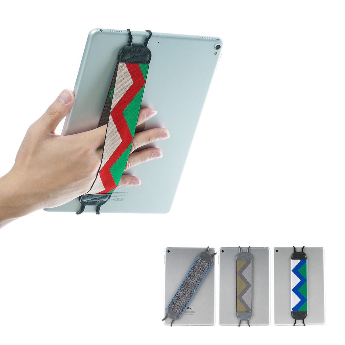 TFY Elastic Hand Strap Universal Tablet Case Holder for iPad Pro