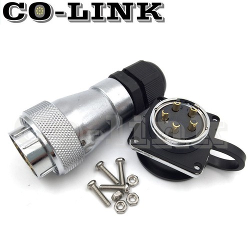 WF28 5-26poliger wasserdichter Stecker, IP67 Industrial Avaition Power Löt Anschluss - Bild 10 von 18