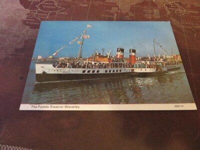 Postkarte, Der Raddampfer Waverley 