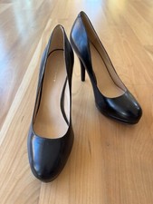 Nine West Black, Low Platform, High Heel Pumps, Size 8M UNWORN