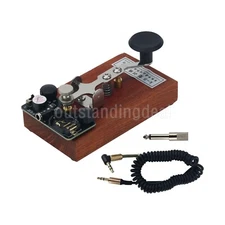 304 Stainless Steel K-8 Training CW Key Sound Light Manual Morse Code Key ot25