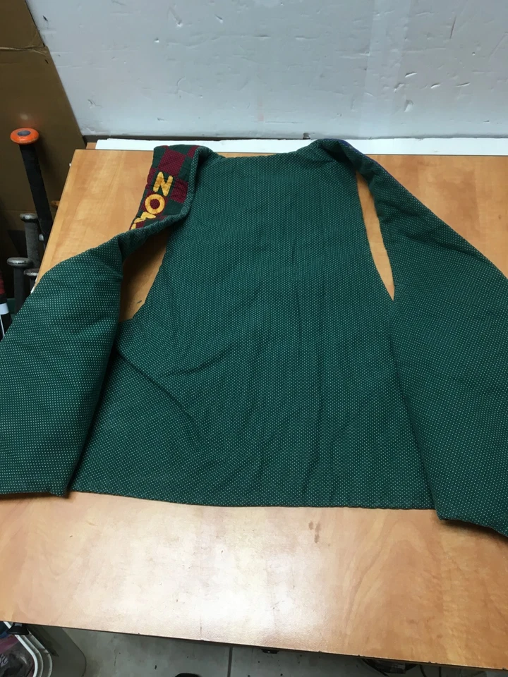 Vintage Ugly Christmas Sweater Large Vest Stitched Santa Snowman HANDMADE - Image 4 of 4