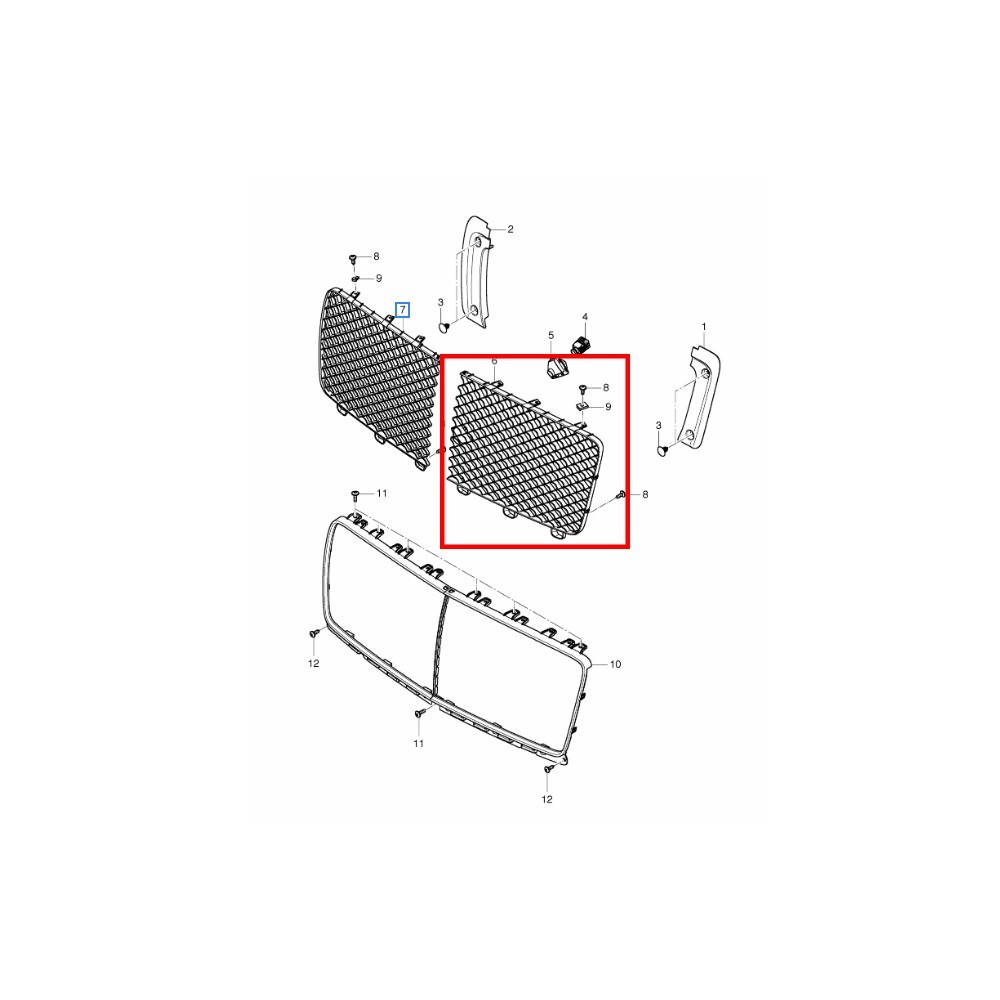 🎯 Bentley Bentayga 2021 Left Radiator Grille black OE 36A853683F