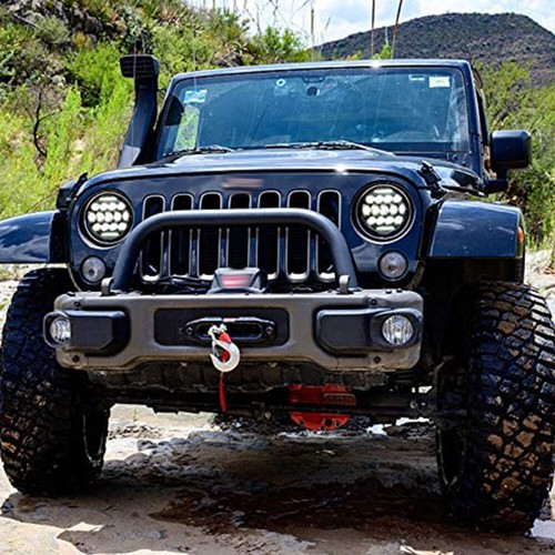 For Jeep Wrangler JK Combo Led Tail Lights 7'' Headlights Fog Turn Signal Lamps - Picture 10 of 24
