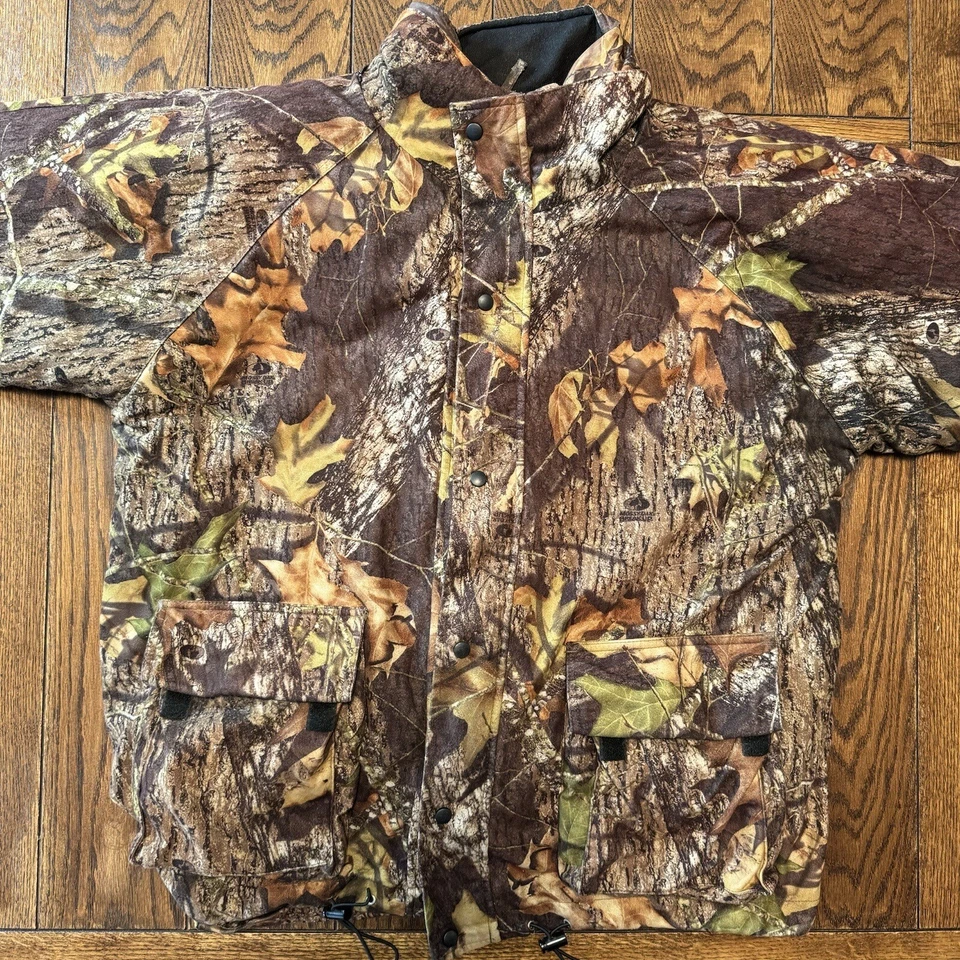 Rocky Men's Size XL Camouflage Pro Hunter Mossy Oak Advantage 2 In 1 Jacket - Image 3 of 4