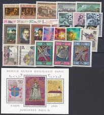 Liechtenstein MNH 1985 Année complète - Nuef – 24 timbres + 1 Block ***