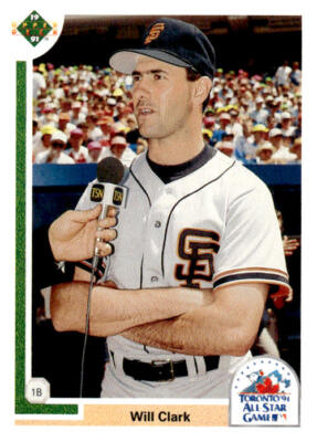 1991 Upper Deck Final Edition #92F Will Clark San Francisco Giants