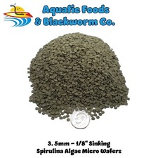 3.5mm - 1/8" All Tropical Fish Micro Sinking Wafers of Algae, Spirulina, Veggies