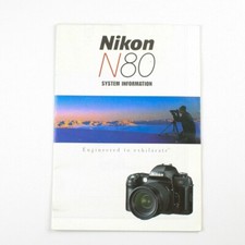 Nikon N80 Camera Accessory Chart - Vintage 2000 Pamphlet
