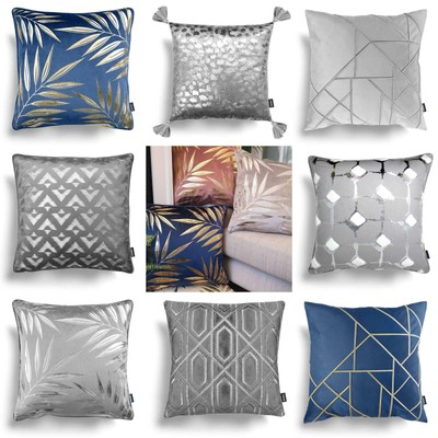 grey filled cushions