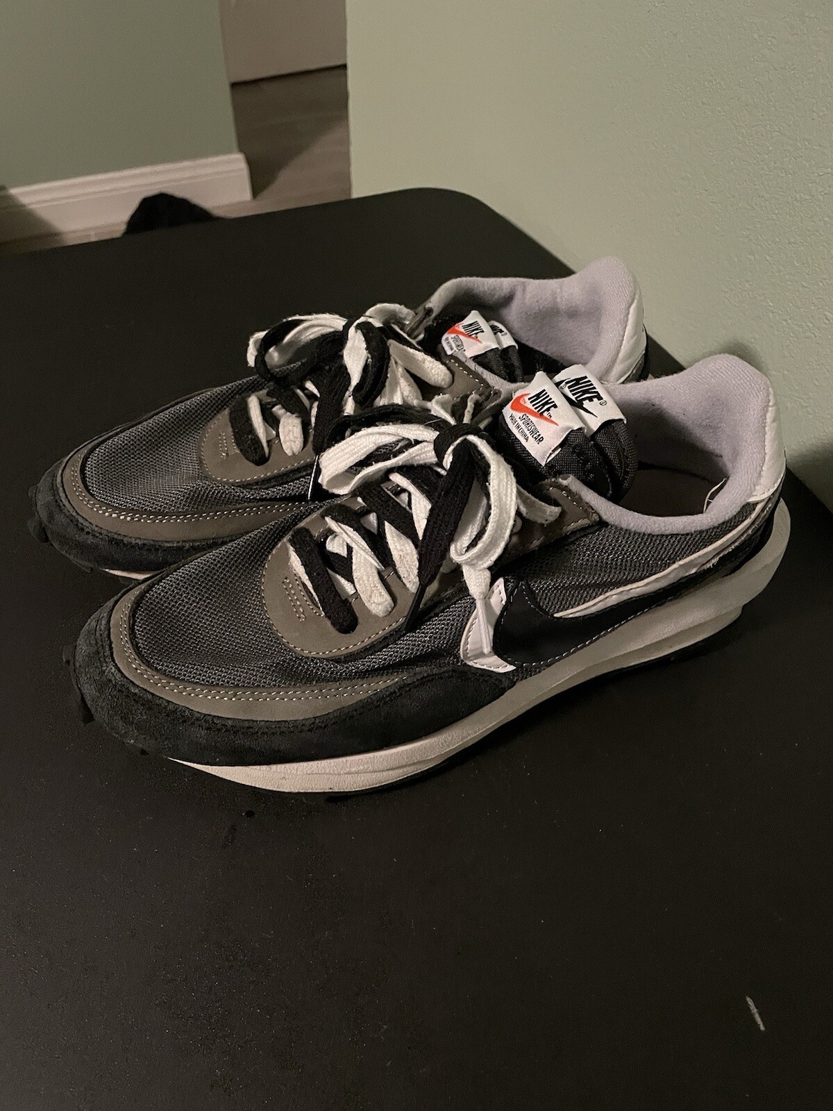 SACAI X NIKE Taglia 8 5 Nike sacai x LDWaffle nere