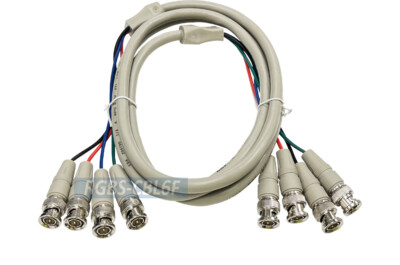 Premium 6-Feet 4 Male BNC to 4 Male BNC Video Cable 