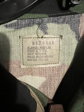 NEW WOODLAND BDU JACKET/SHIRT 50/50 COTTON NYLON RIPSTOP USA MADE Large Regular