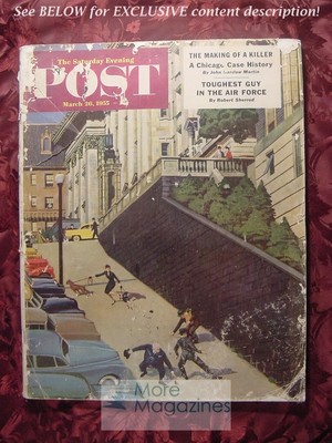SATURDAY EVE POST March 26 1955 JOHN FALTER ETHEL MERMAN Paul Horgan John Brick