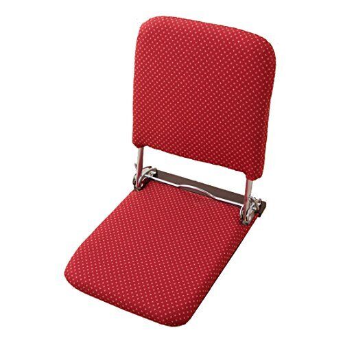 ZAISU Japanese Legless Chair Pipe Folding Compact Traditional Japan Made Red - Picture 1 of 5