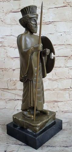 Handcrafted bronze sculpture SALE Marble Kanaev King Persian Great The Cyrus Art - Picture 7 of 7