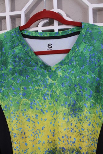 Pelagic Shirt Womens M Green Yellow Long Sleeve Lightweight Fishing Colorful - Picture 8 of 15