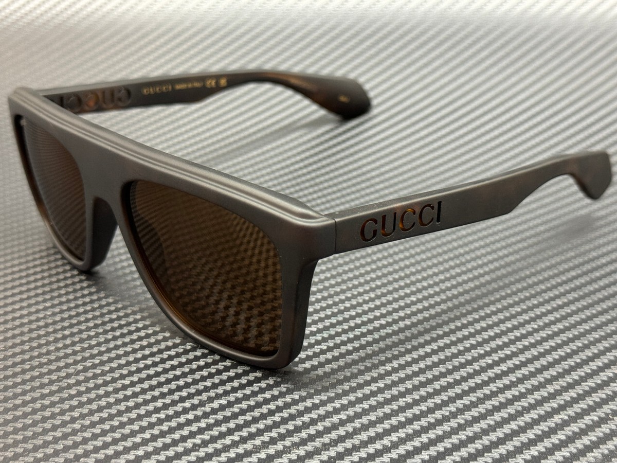 GUCCI Retro Brown 57 mm Plastic Frame Gray Gradient Sunglasses GUCCI GG1171SK 003 Round Oval Panthos Havana Brown 57 mm  main image 3