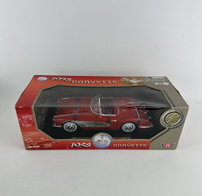1958 Chevrolet Corvette Die Cast Model By Motor Max No. 73109 New Old Stock