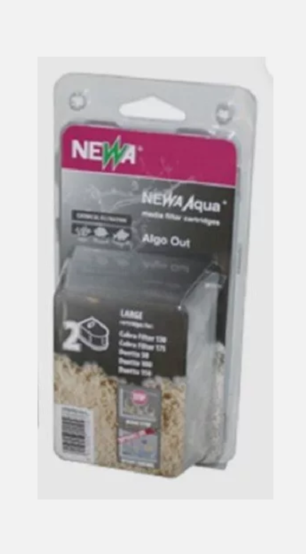 NEWA Algo Out Media Filter Cartridges Nitrate Removing Cobra Duetto LARGE *2Pack