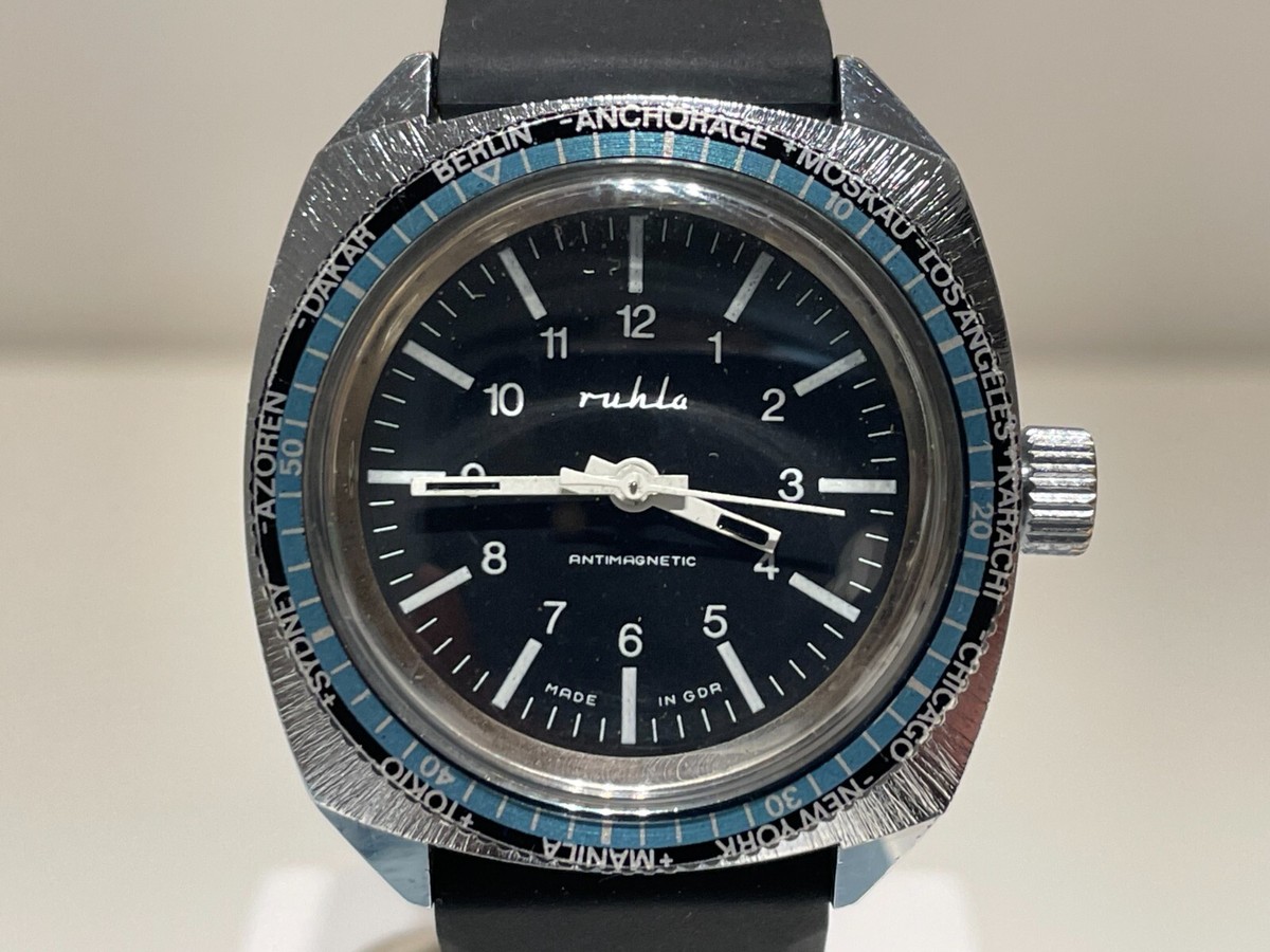 VINTAGE RARE COLLECTIBLE WORLDTIME DIVER SPORT STYLE MEN'S GERMANY