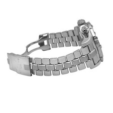 Breitling Super Avenger A13370 Auto 48mm Custom Dia Bezel White Dial Chrono w.P 7