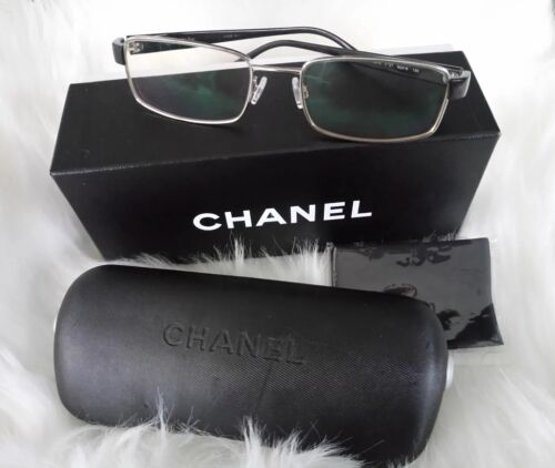 🏵️ Chanel Brille 2074 c.127 Silber Schwarz incl.Hartschalen Etui und Putztuch - Bild 1 von 12