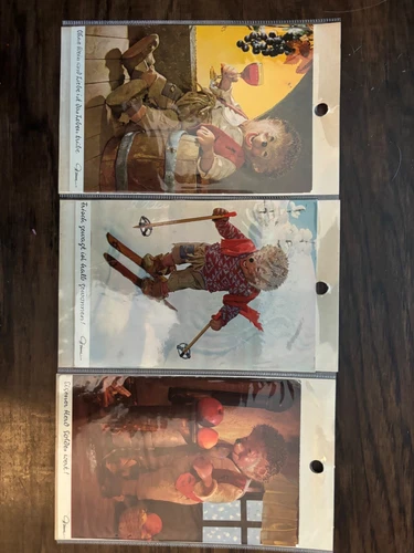 Vintage Mecki the Hedgehog lot of 3 Greetings Postcards