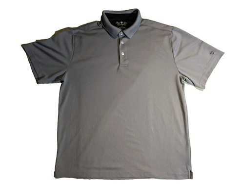 Dave Taylor Polo Golf T Shirt Men L Short Sleeve Collar Button Gray Polyester - Picture 5 of 13