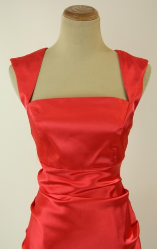 NEW $80 Sleeveless Hailey Logan Prom Formal Short Gown Dress Size 9 Mango - Picture 4 of 12