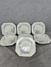 Set Of 7 Mikasa Casual Moods Belle Meade CH804 8" Wide Rim Soup Bowls