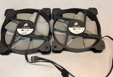 Lot Of 2 Corsair 31-006456 Brushless Fan Pair 12V 0.24A READ