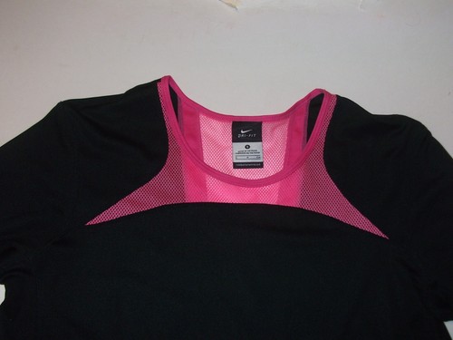 Womens Nike Dri-Fit Pullover Top Long Sleeve Workout Running Shirts Small Black - Picture 3 of 3