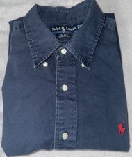 Vtg Polo Ralph Lauren Blake Shirt Mens Sz XL Navy Blue Button Down Preppy Classi