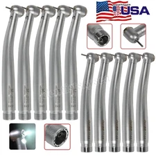 1-5X Dental Fiber Optic LED E-generator/ High Speed Handpiece Push Button 2Holes