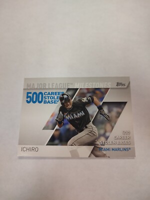 2017 TOPPS BASEBALL MAJOR LEAGUE MILESTONES ICHIRO SUZUKI #MLM-9 (PWE)(02)