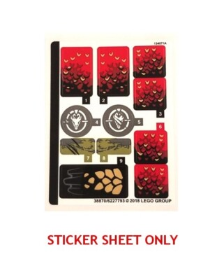 woo様　オーダーページ LEGO 70653 - Ninjago: Hunted - Firstbourne - STICKER SHEET | eBay