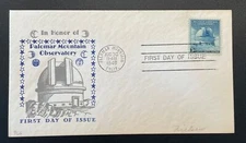 US FDC # 966 Palomar Mountain Observatory; Cachet; Postmark: Palomar Mountain