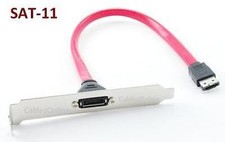 1-Port Internal SATA to External SATA Slot Bracket, L-Type To I-Type, SAT-11