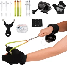 Fishing Slingshot Set with Reel and Fish Darts, Adjustable Hunting for Outdoor T