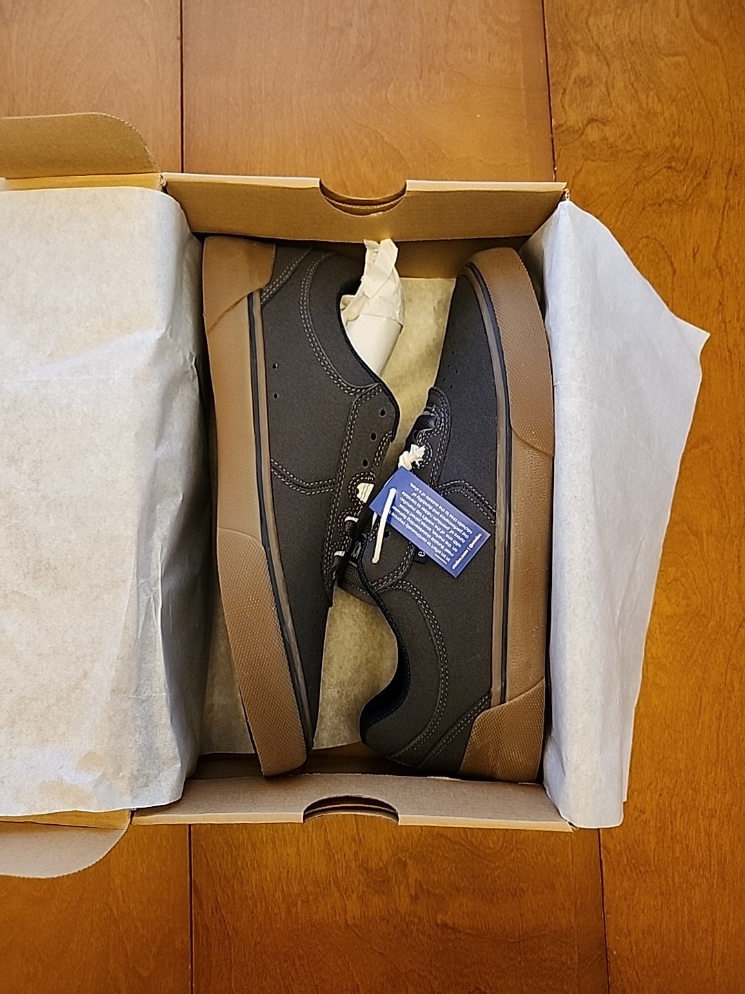 Etnies Men's Joslin Vulc Skateboarding Shoes Grey/Gum Size 10 image 2