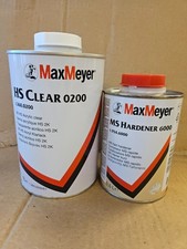 Max Meyer 0200 Hs Euro Clear Coat With Hardener Made In Uk Ppg