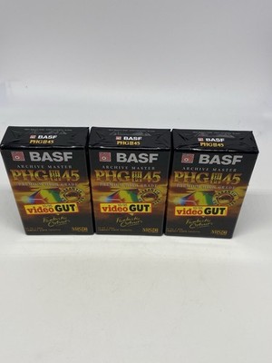 3x BASF PHG HiFi VHS-C 45min Archive Master Premium Videokassetten neu sealed
