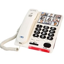 Amplified Big Button Landline Phone for Seniors with Dementia - 26dB Home