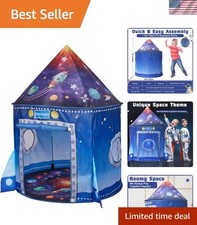 Rocket Ship Space Pop Up Play Tent for Kids-Astronaut Pretend Playhouse Gift ...