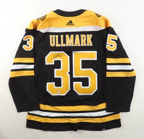 Linus Ullmark Signed Authentic NHL Boston Bruins Adidas Jersey (Fanatics)
