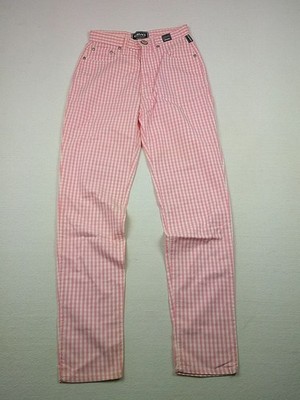 Versace Jeans Couture Hose Vintage 90er Kariert Made in Italy Vichy Mode