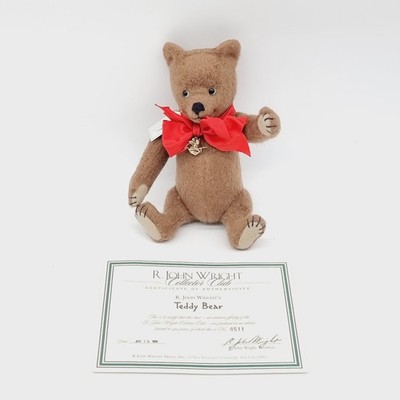 R. John Wright Teddy Bear Collector Club limitiert 866 aus 1998 23 cm